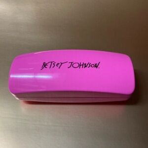 Betsey Johnson Bright Pink Eyeglasses Case